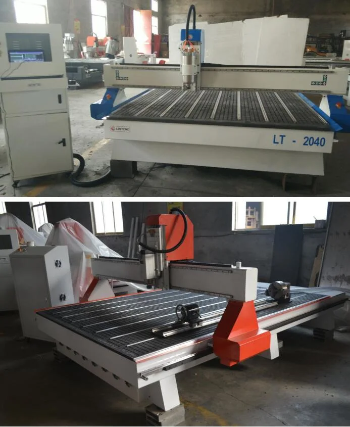 ISO Wood Cutting Machine 4 Axis Wood CNC Router 2030 with 150mm Rotary Device