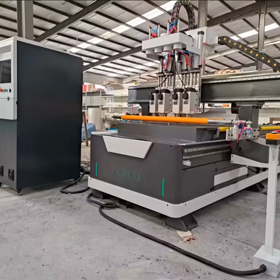 1325 3 cabeças de madeira porta de armário de cozinha fresadora CNC