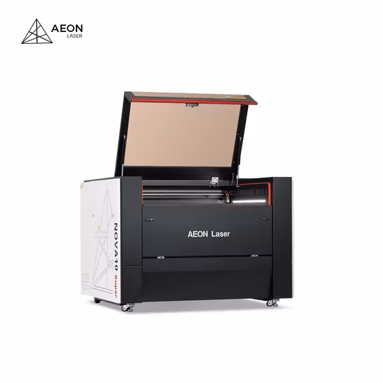 Mais recente tubo de vidro CO2 80W/100W + tubo de metal RF30W/60W gravação vetorial 1070 máquina de corte a laser CO2 para tecido/têxtil/etiquetas tecidas/papel/madeira/pedra